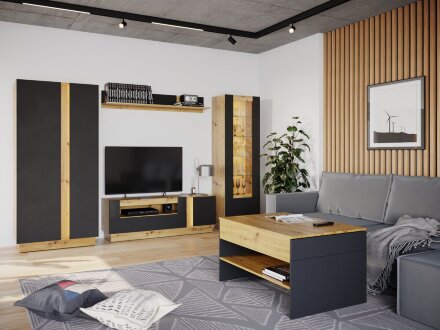 Шкаф 2х дверный Modo (Модо), черный 